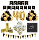 Balony serwetki złote cyfry 10-99 urodziny ZESTAW Balony serwetki złote cyfry 10-99 urodziny ZESTAW