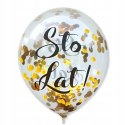 Balony serwetki złote cyfry 10-99 urodziny ZESTAW Balony serwetki złote cyfry 10-99 urodziny ZESTAW