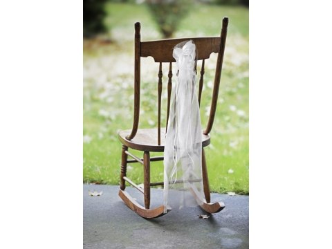Bukieciki z organzą, kremowy, 90cm (1 op. / 2 szt.) Bukieciki z organzą, kremowy, 90cm (1 op. / 2 szt.)