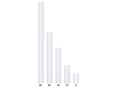 Tiul gładki, biały, 0,08 x 20m Tiul gładki, biały, 0,08 x 20m