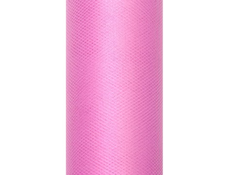 Tiul gładki, głęboki róż, 0,3 x 9m