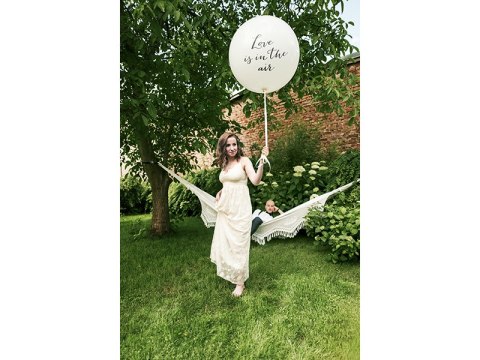 Balon 1 m, Love is in the air, biały Balon 1 m, Love is in the air, biały