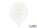 Balony 30cm, Just Married, P. Pure White (1 op. / 6 szt.) Balony 30cm, Just Married, P. Pure White (1 op. / 6 szt.)