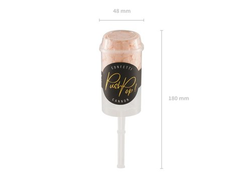 Push pop konfetti, brzoskwiniowy Push pop konfetti, brzoskwiniowy