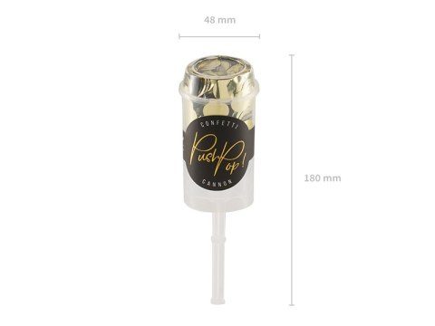 Push pop konfetti, złoty Push pop konfetti, złoty