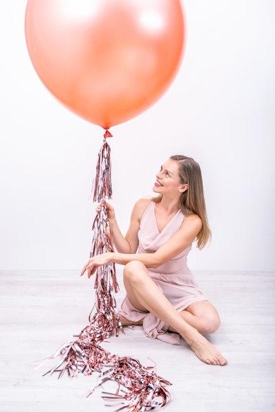 Balon gigant, 100cm, metaliczny, czerwony Balon gigant, 100cm, metaliczny, czerwony