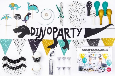 Zestaw dekoracji party - Dinozaury Zestaw dekoracji party - Dinozaury