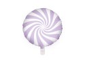 Balon foliowy Cukierek, 35cm, jasny liliowy