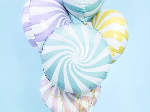 Balon foliowy Cukierek, 35cm, jasny niebieski Balon foliowy Cukierek, 35cm, jasny niebieski