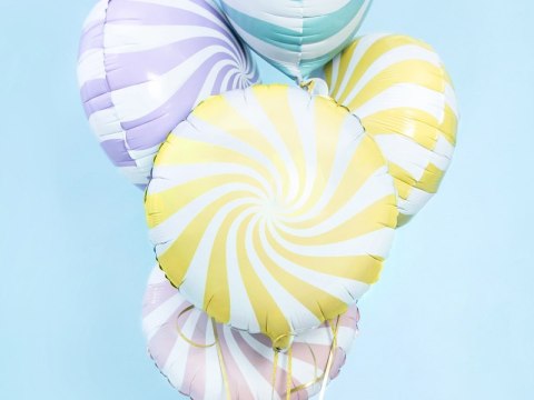 Balon foliowy Cukierek, 35cm, jasny żółty Balon foliowy Cukierek, 35cm, jasny żółty