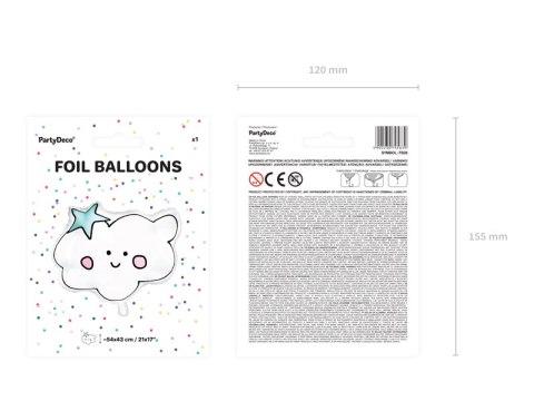 Balon foliowy Chmurka, 54x43cm Balon foliowy Chmurka, 54x43cm