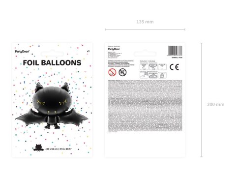 Balon foliowy Nietoperz, 80x52cm Balon foliowy Nietoperz, 80x52cm