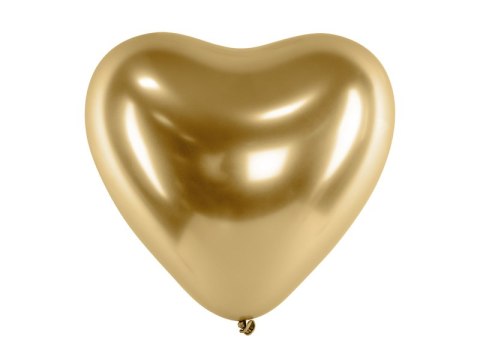Balony Glossy 30cm, Serca, złoty (1 op. / 50 szt.) Balony Glossy 30cm, Serca, złoty (1 op. / 50 szt.)