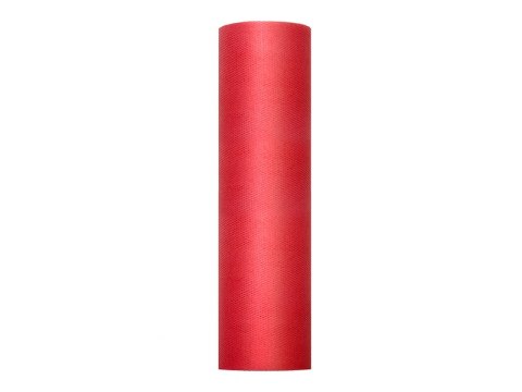 Tiul gładki, czerwony, 0,3 x 50m (1 szt. / 50 mb.) Tiul gładki, czerwony, 0,3 x 50m (1 szt. / 50 mb.)