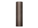 Tiul gładki, sztywny, brązowy, 0,3 x 50m (1 szt. / 50 mb.)