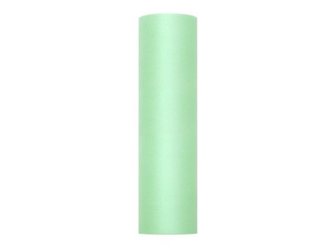 Tiul gładki, sztywny, mięta, 0,3 x 50m (1 szt. / 50 mb.) Tiul gładki, sztywny, mięta, 0,3 x 50m (1 szt. / 50 mb.)