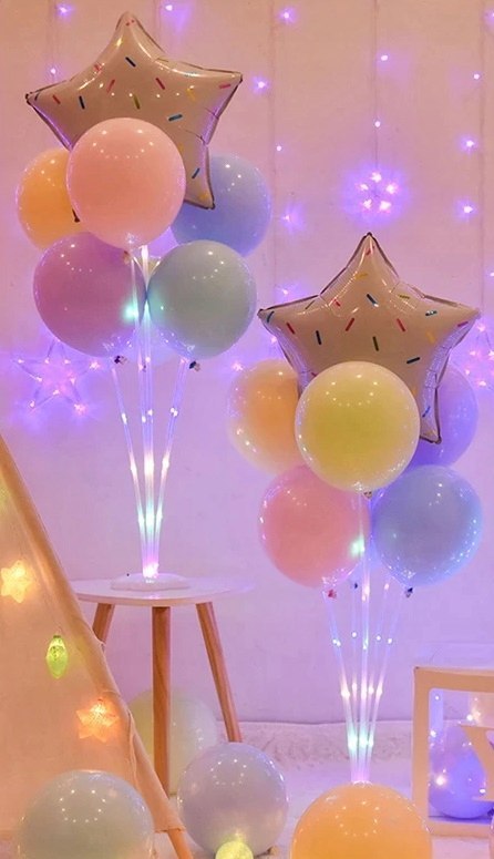 Stojak LED do balonów na balony urodziny roczek XL Stojak LED do balonów na balony urodziny roczek XL