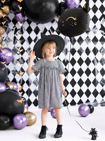 Balon foliowy CZARNY KOTEK kot Halloween 48cm hel Balon foliowy CZARNY KOTEK kot Halloween 48cm hel