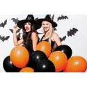 Balony czarne pomarańczowe na Halloween 25cm 20szt Balony czarne pomarańczowe na Halloween 25cm 20szt