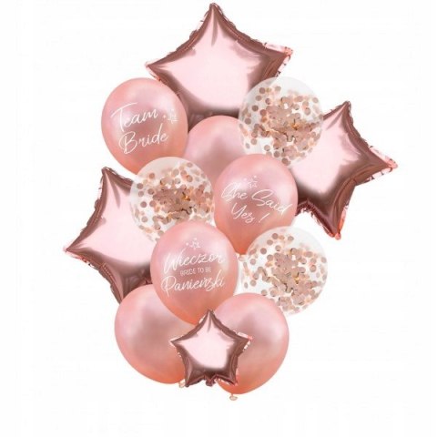 Balony szarfa dekoracje wieczór panieński rosegold Balony szarfa dekoracje wieczór panieński rosegold