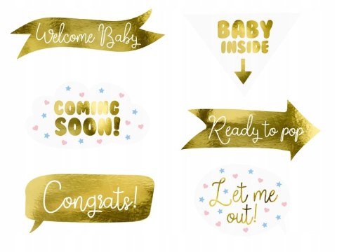 Gadżety do zdjęć rekwizyty tabliczki Baby Shower Gadżety do zdjęć rekwizyty tabliczki Baby Shower