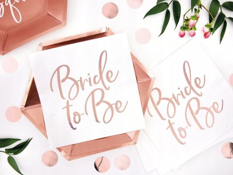 Obrus na wieczór panieński różowe złoto rose gold Obrus na wieczór panieński różowe złoto rose gold