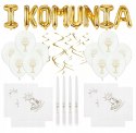 Dekoracja na komunię balony stojak ZESTAW komunia Dekoracja na komunię balony stojak ZESTAW komunia