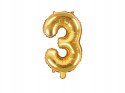 Dekoracje ozdoby balon cyfra 3 na trzecie urodziny Dekoracje ozdoby balon cyfra 3 na trzecie urodziny