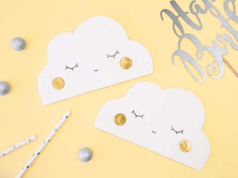 Serwetki CHMURKA chrzest komunia baby shower x20 Serwetki CHMURKA chrzest komunia baby shower x20
