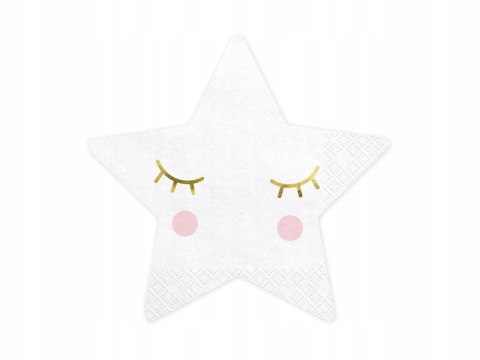 Serwetki LITTLE STAR na chrzest roczek baby shower Serwetki LITTLE STAR na chrzest roczek baby shower