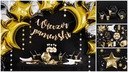 Talerzyki czarne na wieczór panieński urodziny x6 Talerzyki czarne na wieczór panieński urodziny x6