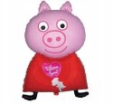 Urodziny Świnka Peppa dekoracje balon z peppą na 3 Urodziny Świnka Peppa dekoracje balon z peppą na 3