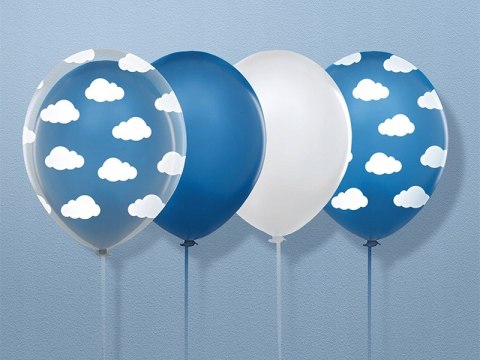 Balony chmurki na hel ozdoby na roczek baby shower Balony chmurki na hel ozdoby na roczek baby shower