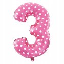 Balony girlanda baner cyfra 3 na trzecie urodziny Balony girlanda baner cyfra 3 na trzecie urodziny