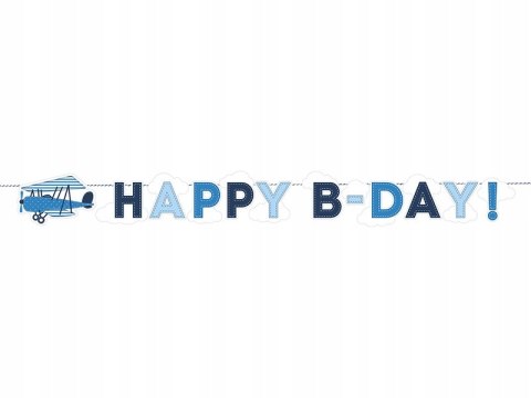 Baner girlanda na roczek urodziny Happy Birthday Baner girlanda na roczek urodziny Happy Birthday
