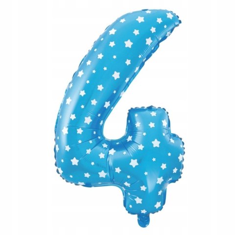 ZESTAW ozdoby balon cyfra 4 na czwarte urodziny ZESTAW ozdoby balon cyfra 4 na czwarte urodziny
