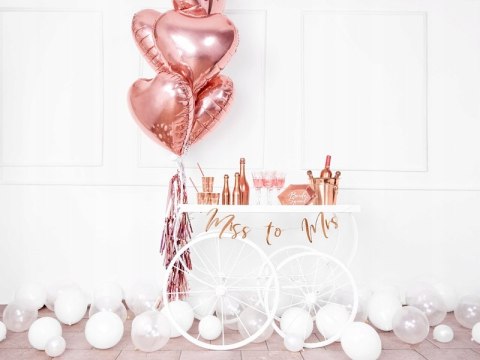 Balon foliowy serce rosegold na panieński ślub HEL Balon foliowy serce rosegold na panieński ślub HEL