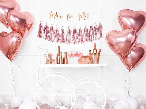 Balon foliowy serce rosegold na panieński ślub HEL Balon foliowy serce rosegold na panieński ślub HEL