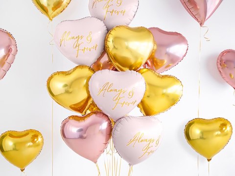 Balon foliowy serce rosegold na panieński ślub HEL Balon foliowy serce rosegold na panieński ślub HEL