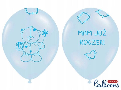 Balony z konfetti dekoracje na roczek 1 urodziny Balony z konfetti dekoracje na roczek 1 urodziny