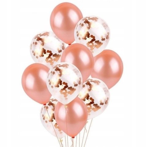 Balony z konfetti na roczek Wesele Hel konfeti x10 Balony z konfetti na roczek Wesele Hel konfeti x10