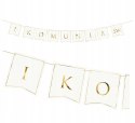 Baner I KOMUNIA napis girlanda dekoracja komunijna Baner I KOMUNIA napis girlanda dekoracja komunijna