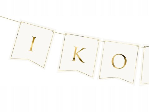 Baner I KOMUNIA napis girlanda dekoracja komunijna Baner I KOMUNIA napis girlanda dekoracja komunijna