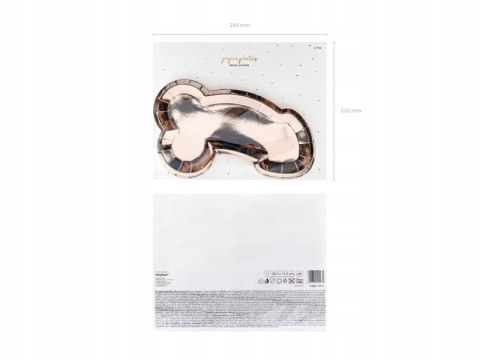 Talerzyki na panieński SAME PENIS FOREVER rosegold Talerzyki na panieński SAME PENIS FOREVER rosegold