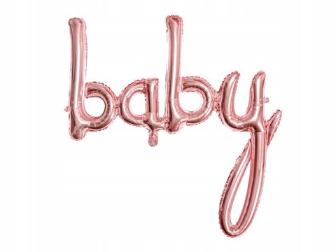 Balon girlanda BABY GIRL narodziny SHOWER rosegold Balon girlanda BABY GIRL narodziny SHOWER rosegold