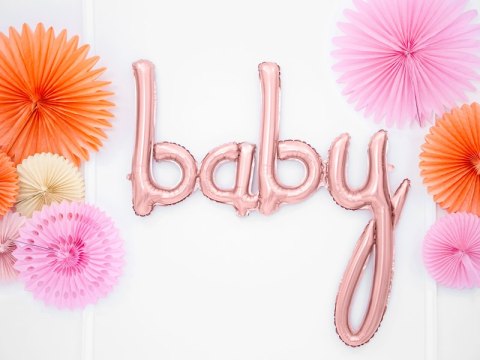 Balon girlanda BABY GIRL narodziny SHOWER rosegold Balon girlanda BABY GIRL narodziny SHOWER rosegold