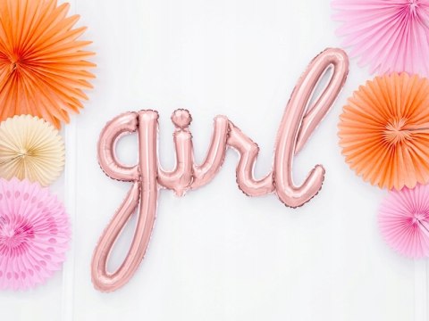 Balon girlanda BABY GIRL narodziny SHOWER rosegold Balon girlanda BABY GIRL narodziny SHOWER rosegold