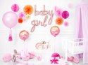 Balon girlanda BABY GIRL narodziny SHOWER rosegold