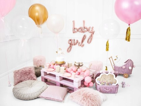 Balon girlanda BABY GIRL narodziny SHOWER rosegold Balon girlanda BABY GIRL narodziny SHOWER rosegold