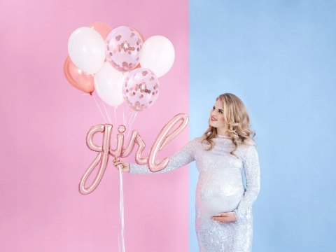Balon girlanda BABY GIRL narodziny SHOWER rosegold Balon girlanda BABY GIRL narodziny SHOWER rosegold